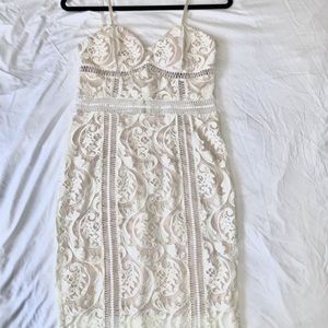 White lace dress